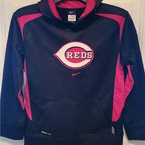 Nike Kids Black and Red Reds Hoodie Youth Large